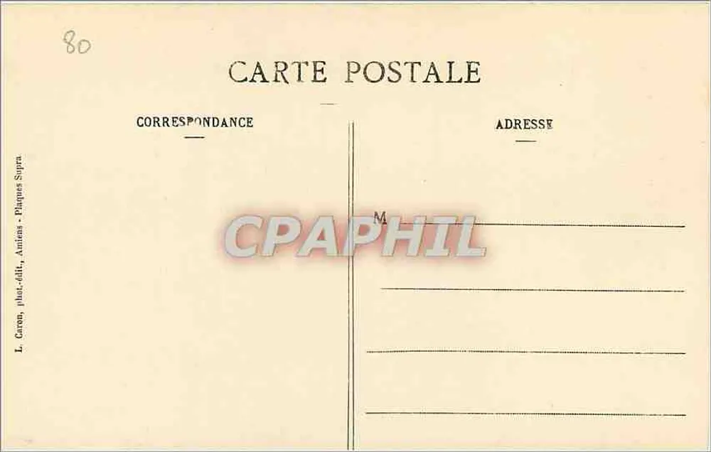 Amiens - Cathédrale - Vie de St Jean-Baptiste (2) — L. Caron, phot-édit, Amiens - Isobromure (déposé) — n° 364 - Verso