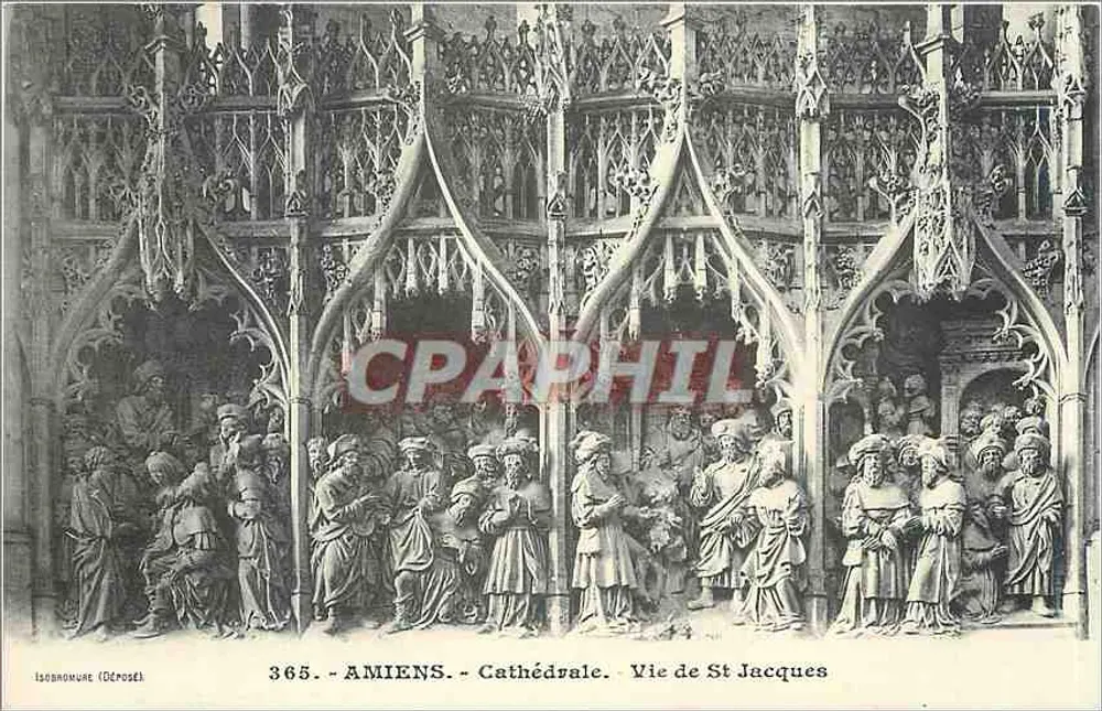 Amiens - Catedral - Vida de São Jacó - Frente