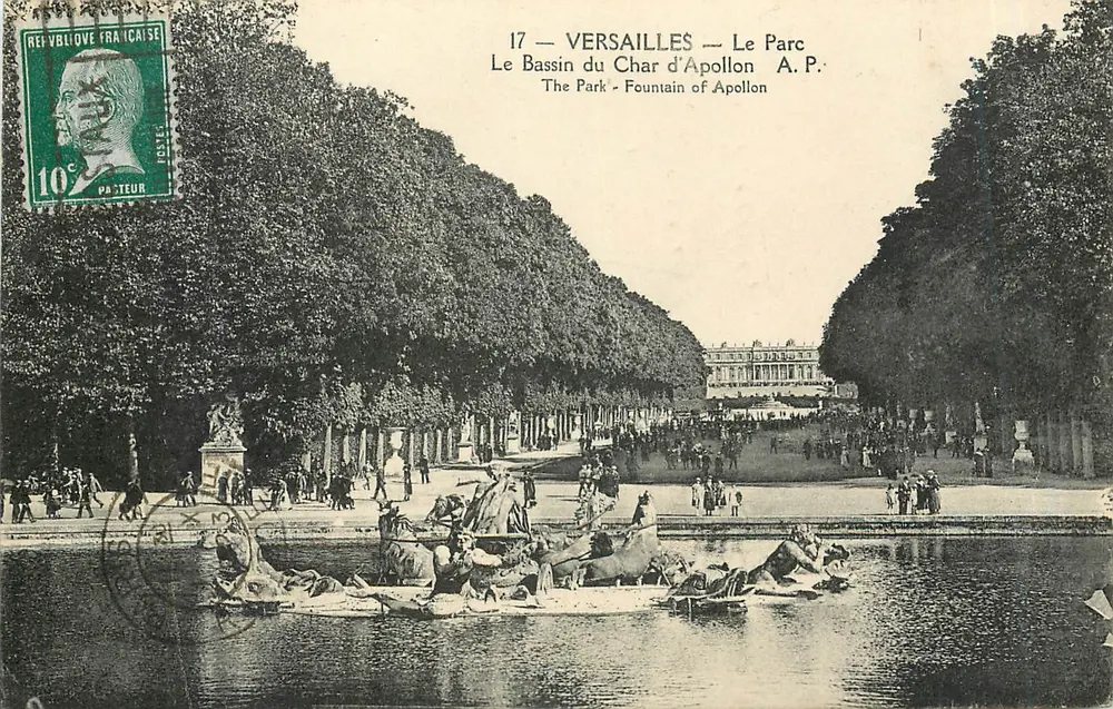 Versailles — Der Park — Der Basin des Wagens Apollons — A.P. - Vorderseite