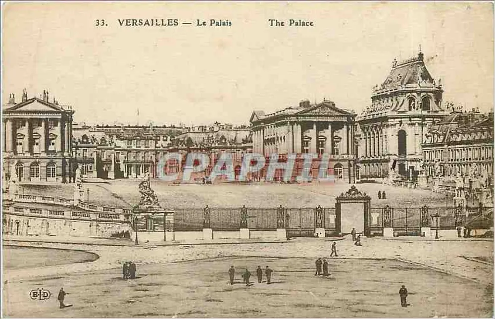 Versalhes — O Palácio — Editor B.P.D. n°33 - Frente