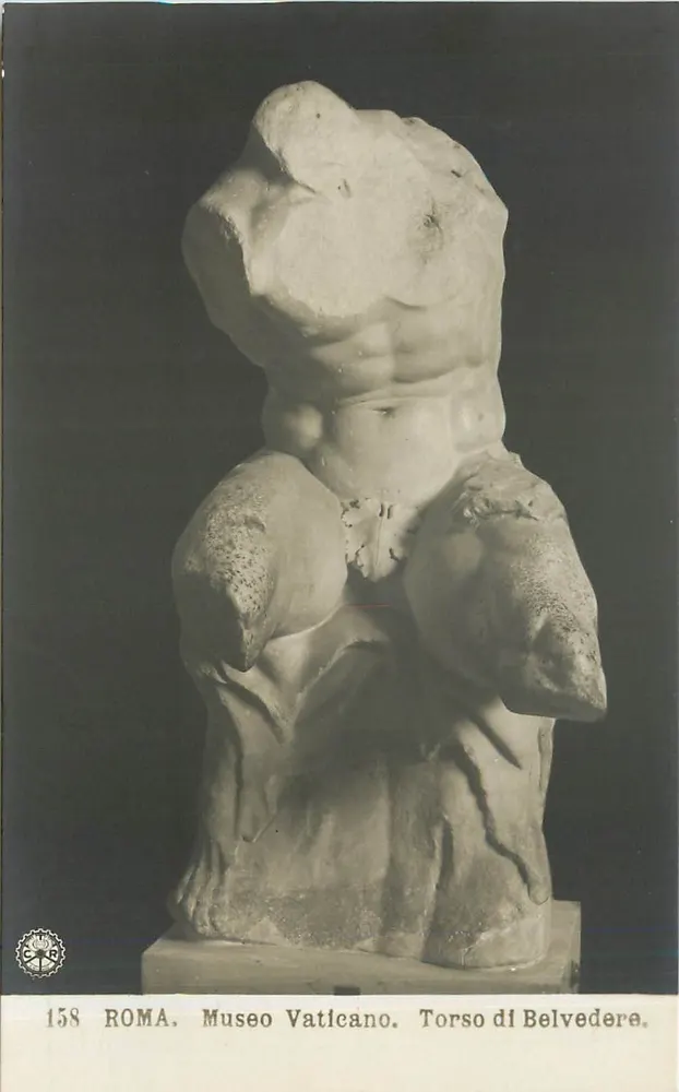 Roma, Museu Vaticano. Torso de Belvedere — n° 158 - Frente