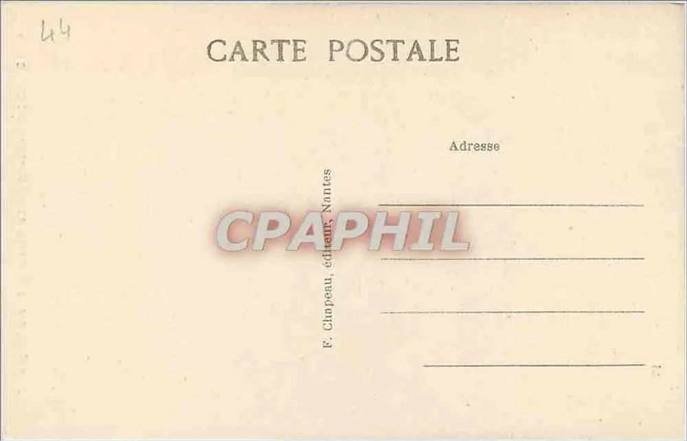 Der Menhir von Pierre-Longue — Le Croisic (Loire-Inf) — F. Chapeau, Verlag Nantes - Rückseite
