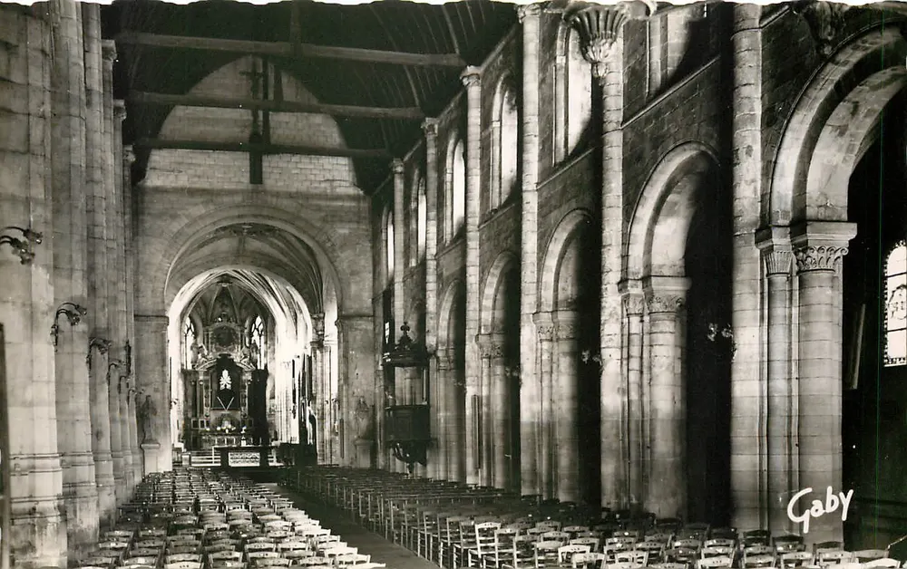 Montivilliers (Seine-Maritime) — Interior da igreja abbatial — Edições Gaby - Frente