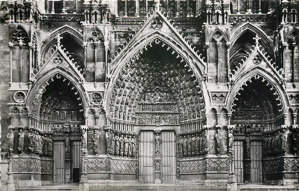 Amiens (Somme) — Die Kathedrale. Das Große Portal — Cliché R. LÉTOURNEAU - Vorderseite