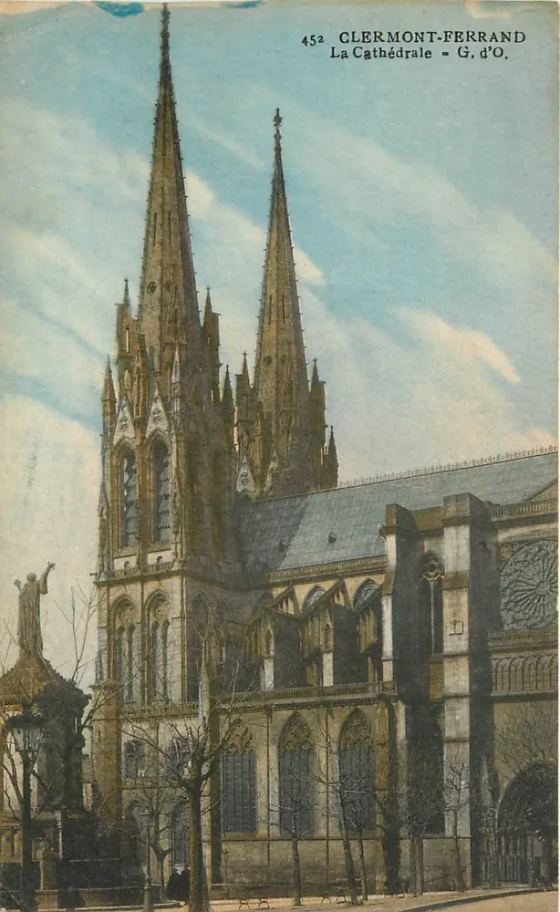 Clermont-Ferrand — A Catedral — G. d'O. n°452 - Frente