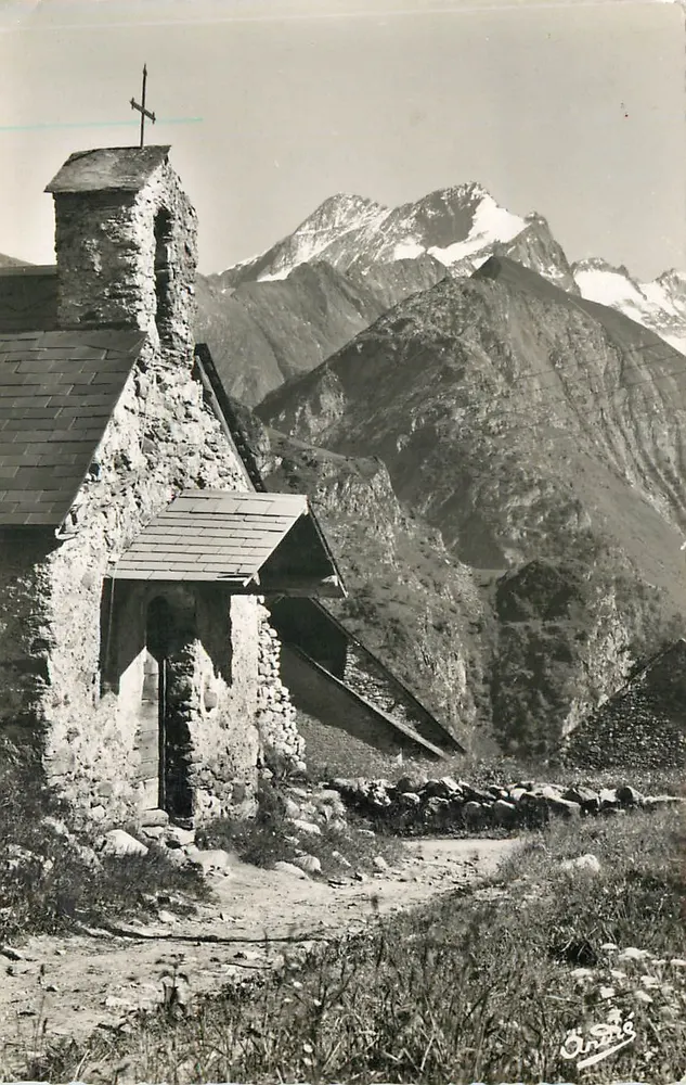 Bergkapelle — Alpinlandschaften — Kunstausgabe André, Grenoble - Vorderseite
