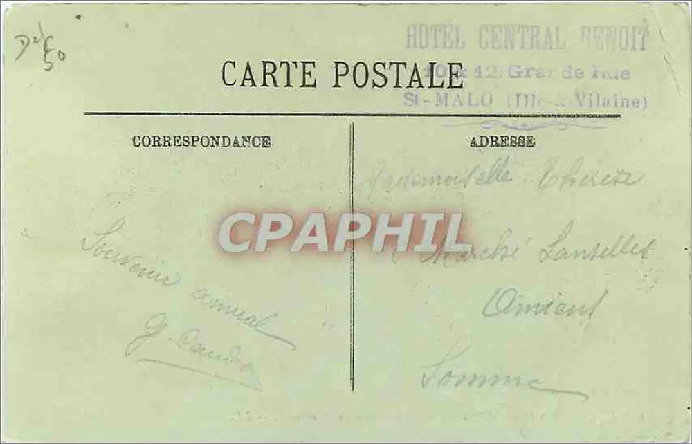 Le Mont Saint-Michel — L'Arrivée d'un Pèlerinage — LL. - Verso