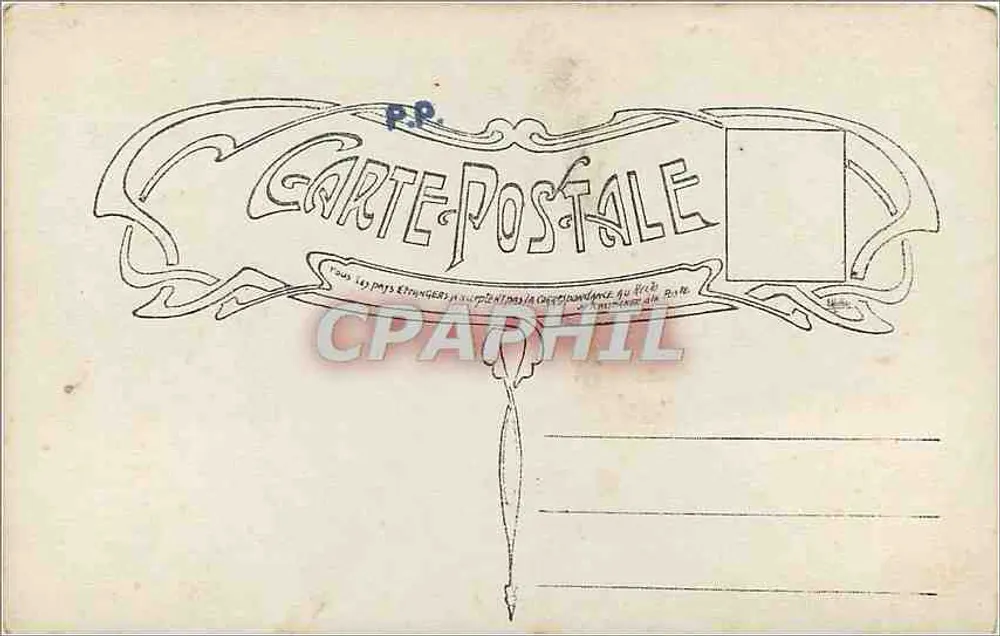Frau im traditionellen Kleid — Hommage an französische Soldaten — Verlag OPERA, Nr. 852 - Rückseite