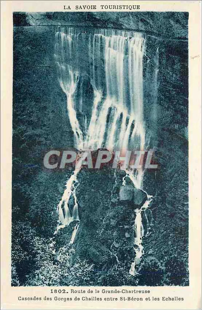 Cascata das Gorges de Chailles — Rodovia da Grande-Chartreuse — La Savoie Touristique - Frente