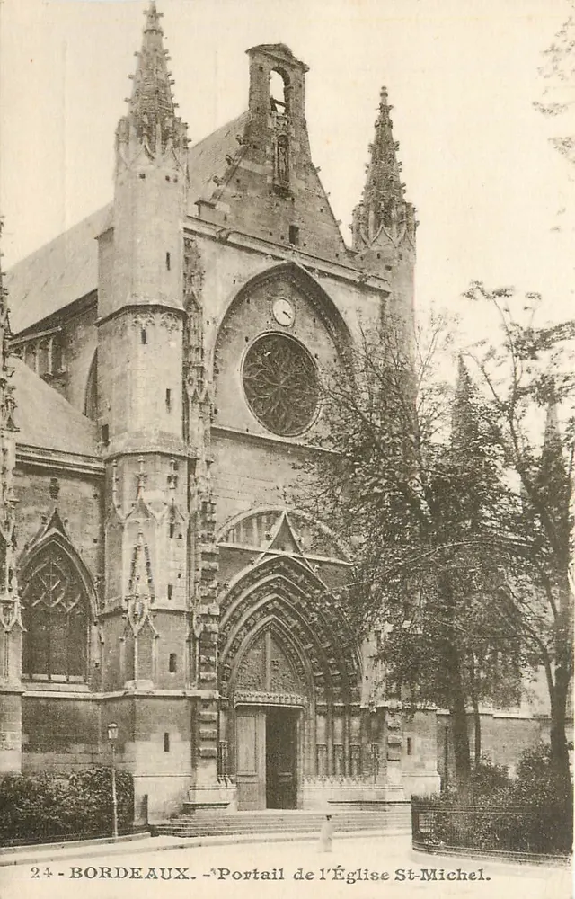 Bordeaux — Portail de l'Église St-Michel — Éditeur non identifié, n° 24 - Recto
