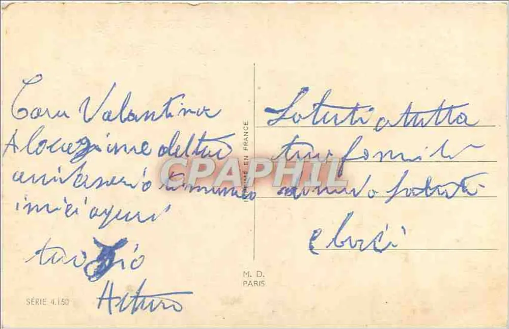 कर्नेशियन के बूकेट — जन्मदिन — M.L.D. पेरिस, श्रृंखला 4.150 - पीछे