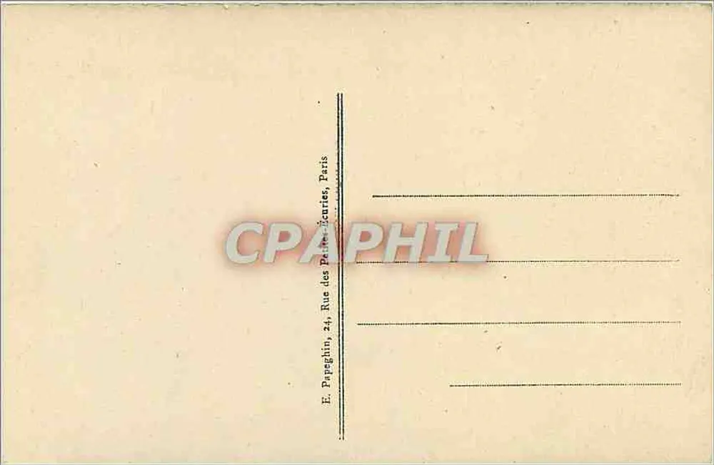 Túmulo do Soldado Desconhecido — Tomb of the Unknown Soldier — E. Papeghin, Paris - Verso