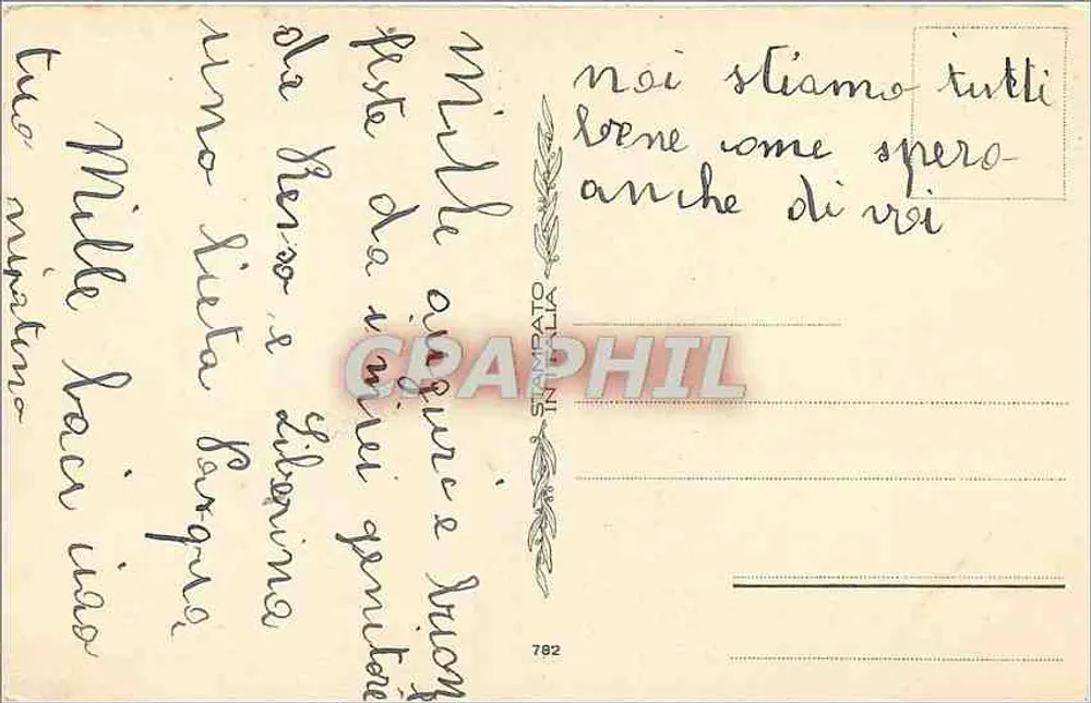 São Cristóvão com um cordeiro — cena pastoril — editor desconhecido, n° 782 - Verso