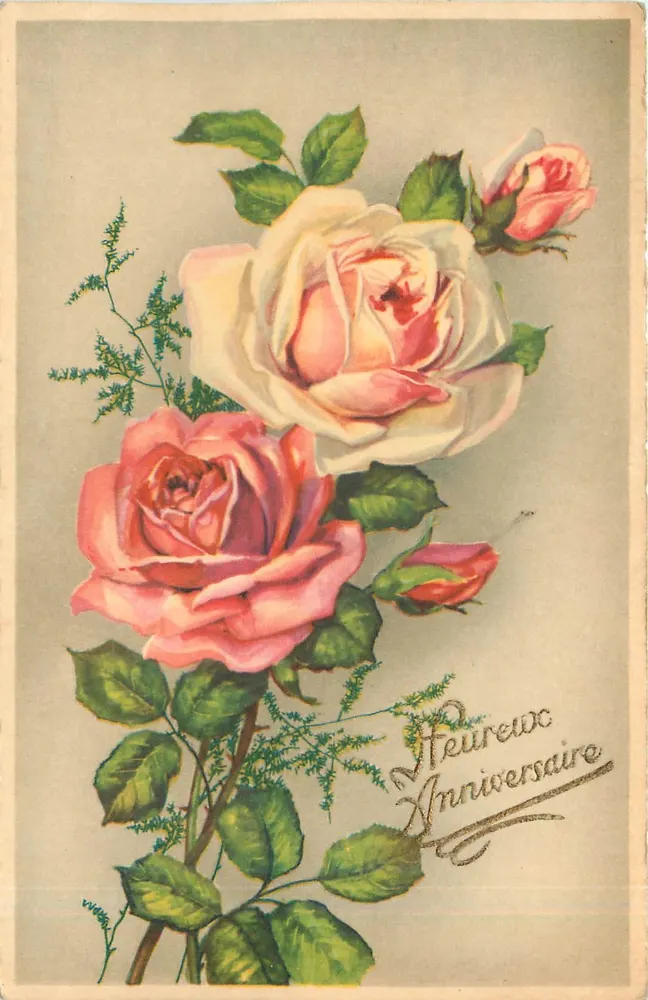 Rosas — Aniversário — Éditions Superfluxe, Paris - Frente