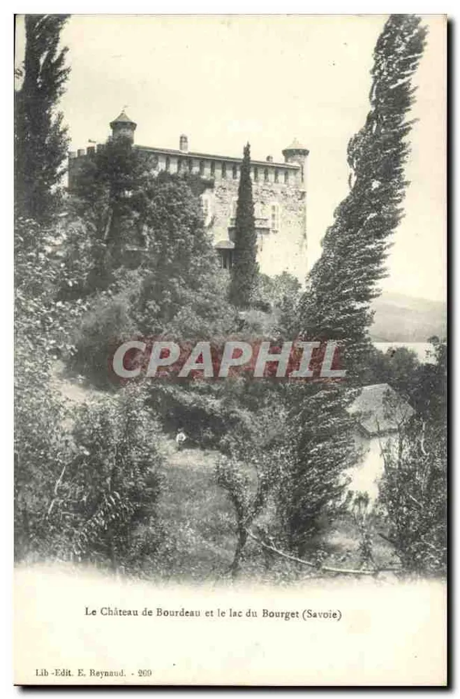 O Castelo de Bourdeau e o lago do Bourget (Savoia) — Lib-Edit. E. Reynaud - 969 - Frente