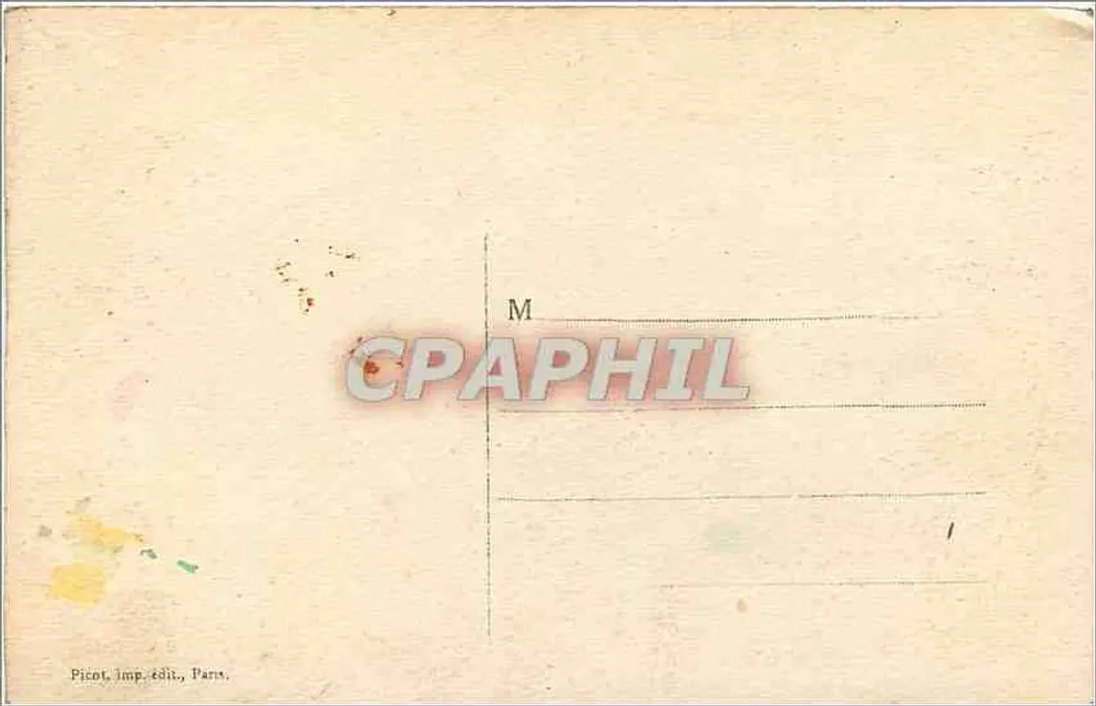 Enfants endormis — soldats allemands — Picot Imp. edit. Paris - Verso