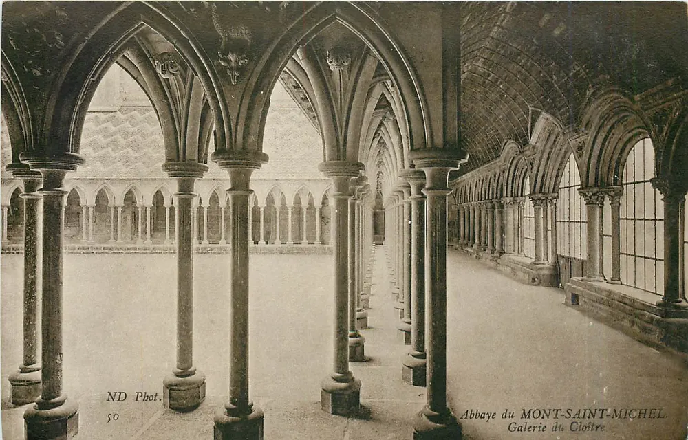 Abbaye du Mont-Saint-Michel — Galerie du Cloître — ND Phot. n°50 - Recto