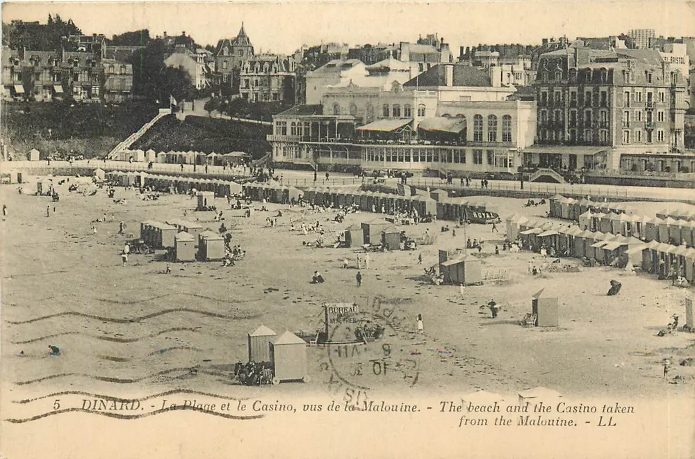 Dinard - Der Strand und das Casino, gesehen von der Malouine — LL - Vorderseite