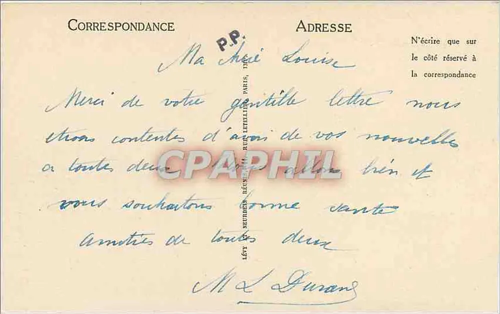 CANNES — Vue prise de la Californie — LL n°261 - Verso