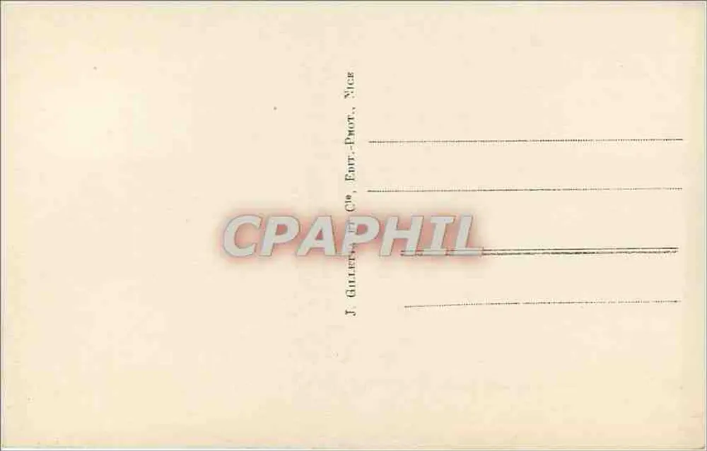 Gorges do Loup — Cachoeira de Courmes — J. Gallette, Nice - Verso