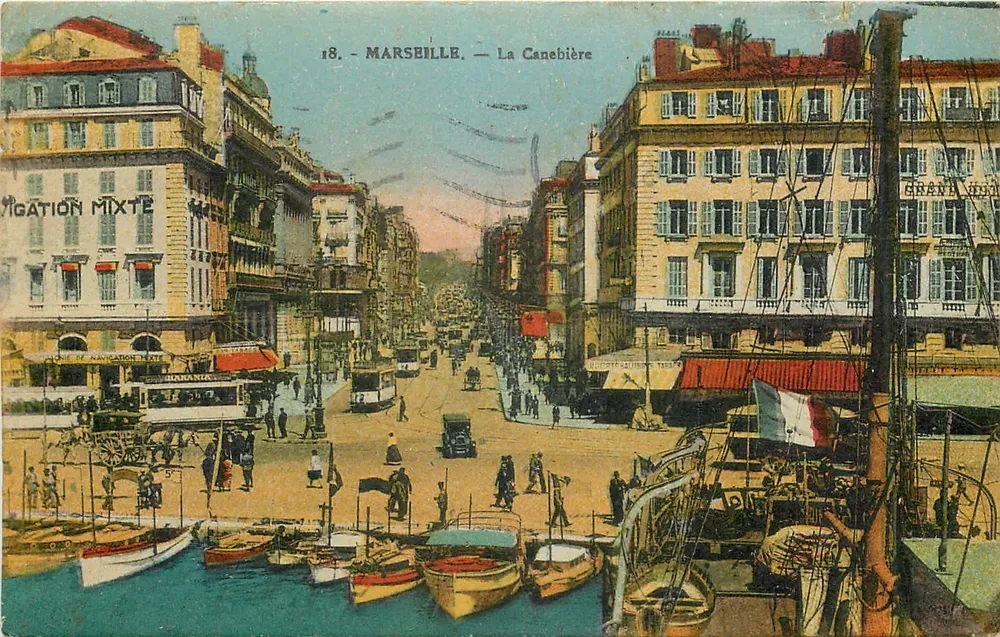 Marseille — La Canebière — Édition « La Cigogne » - Awers