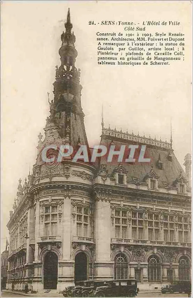 Sens (Yonne) - L'Hôtel de Ville - Côté Sud - Édition Béatrice - Recto