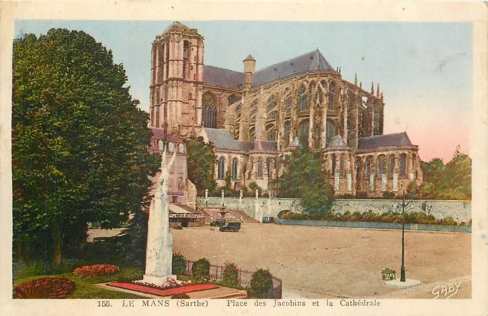 Le Mans (Sarthe) — Place des Jacobins und die Kathedrale — Gaby, n°155 - Vorderseite