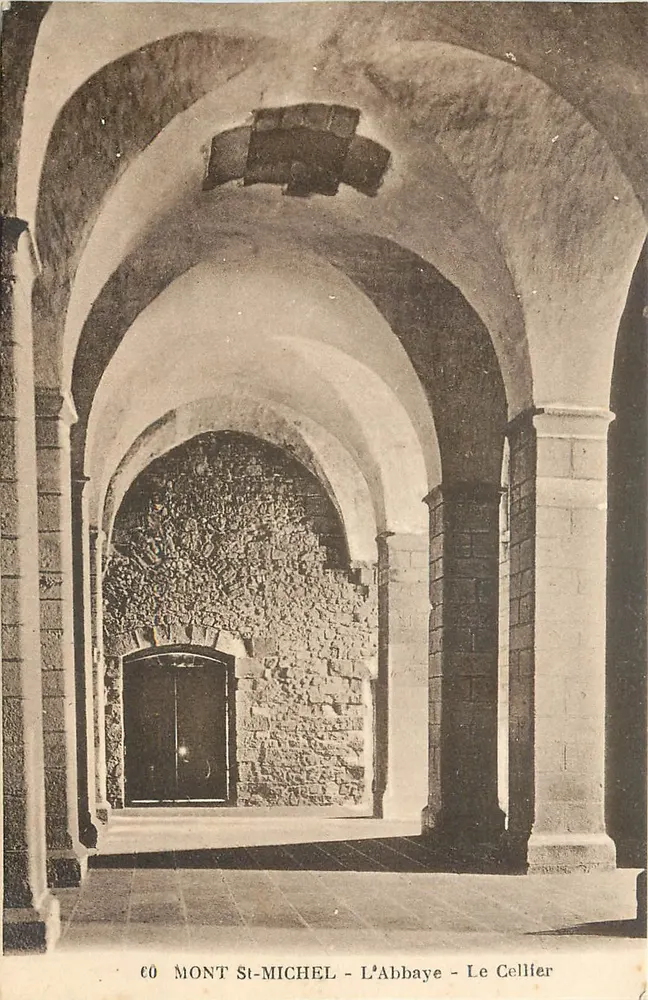 Mont-Saint-Michel - The Abbey - The Cellar - Front