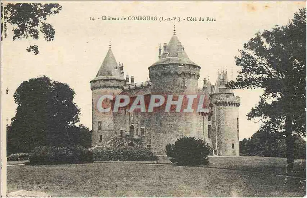 Château de Combourg (I.-et-V.) — Side of the Park — Publisher: L. P. Lefebvre, n°14 - Front