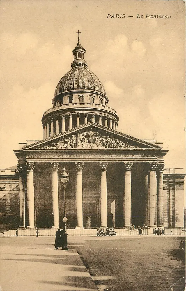 PARIS — O Panteão — Editor não identificado, número de série não visível - Frente
