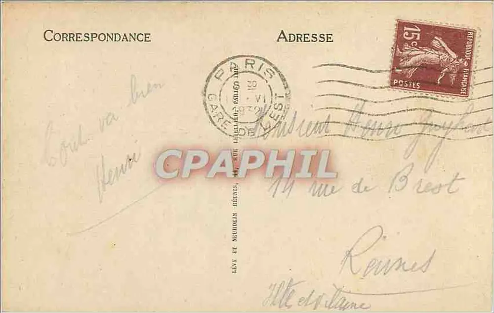 Paris — Fachada da Igreja Notre-Dame — ND — n° 577 - Verso