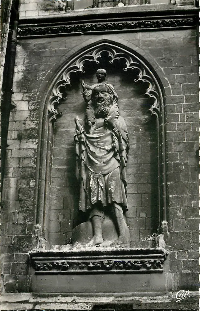 Amiens — San Cristoforo (XIII secolo) — Cie des Arts Photomécaniques, Parigi - Recto