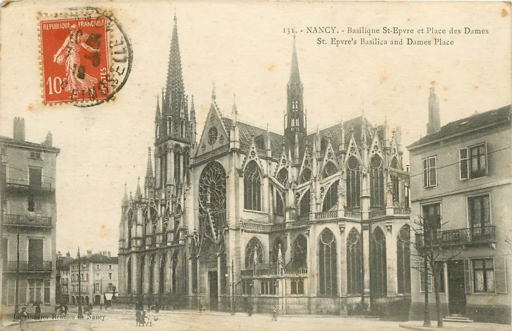 NANCY - Basílica de São Epvre e Praça das Senhoras — Imprimeries Réunies de Nancy, n° 134 - Frente