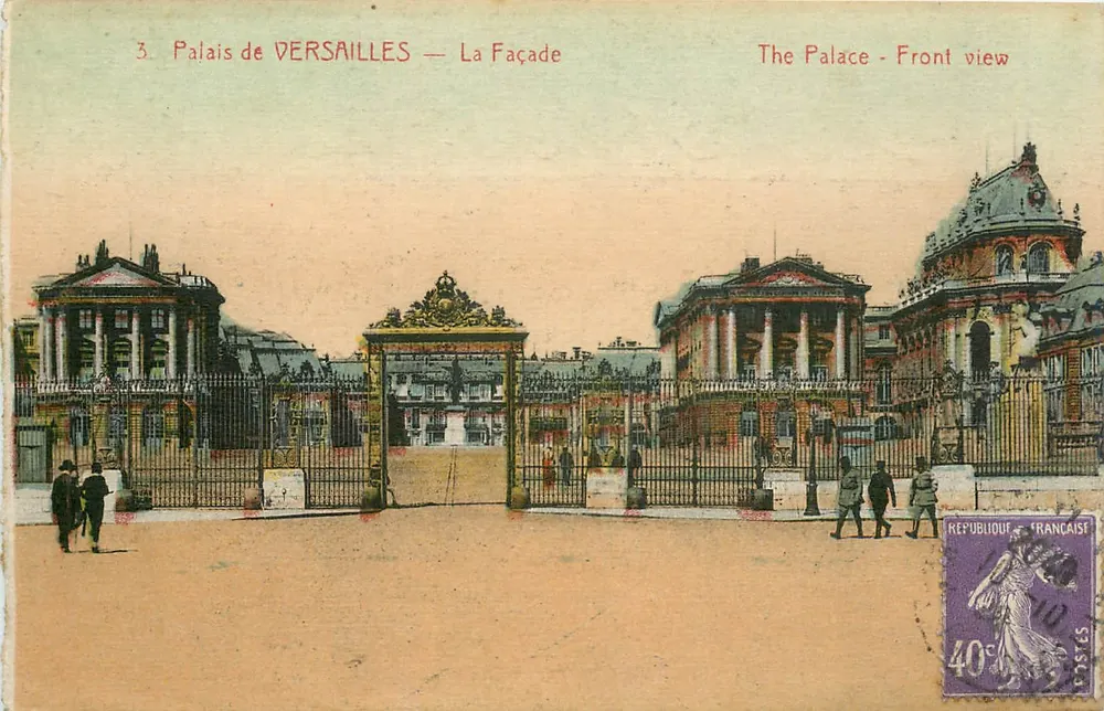 Palácio de VERSAILLES — A Facha — Editor AP - Frente