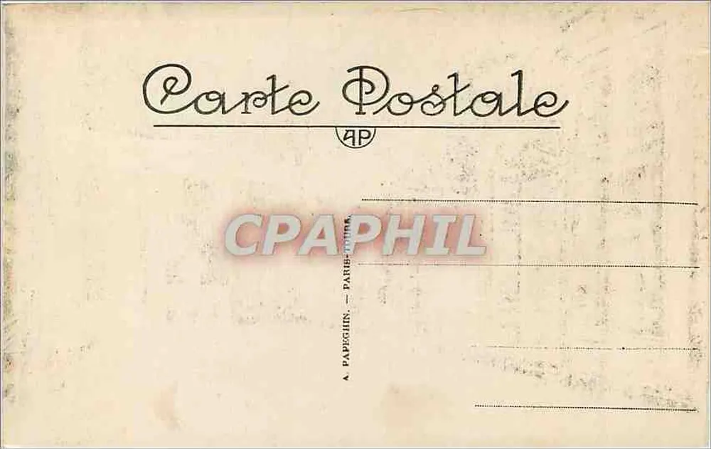 Palais de VERSAILLES — Salon de l'Œil de Bouet — A. Papeghin, Paris - Verso