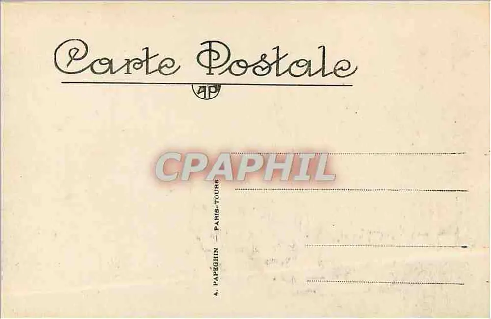 Parc de VERSAILLES — Bassin du Char d'Appollon — A. Papèchin, Paris-Tours, n°17 - Verso