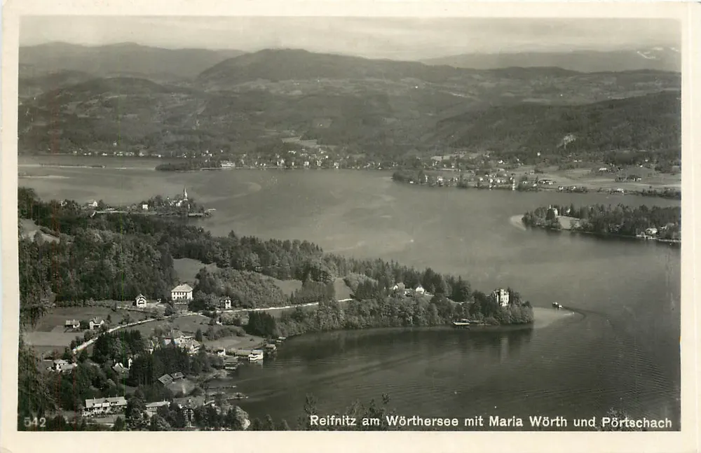 Reifnitz am Wörthersee mit Maria Wörth und Pörtschach — unbekannter Verleger, Nr. 542 - Vorderseite