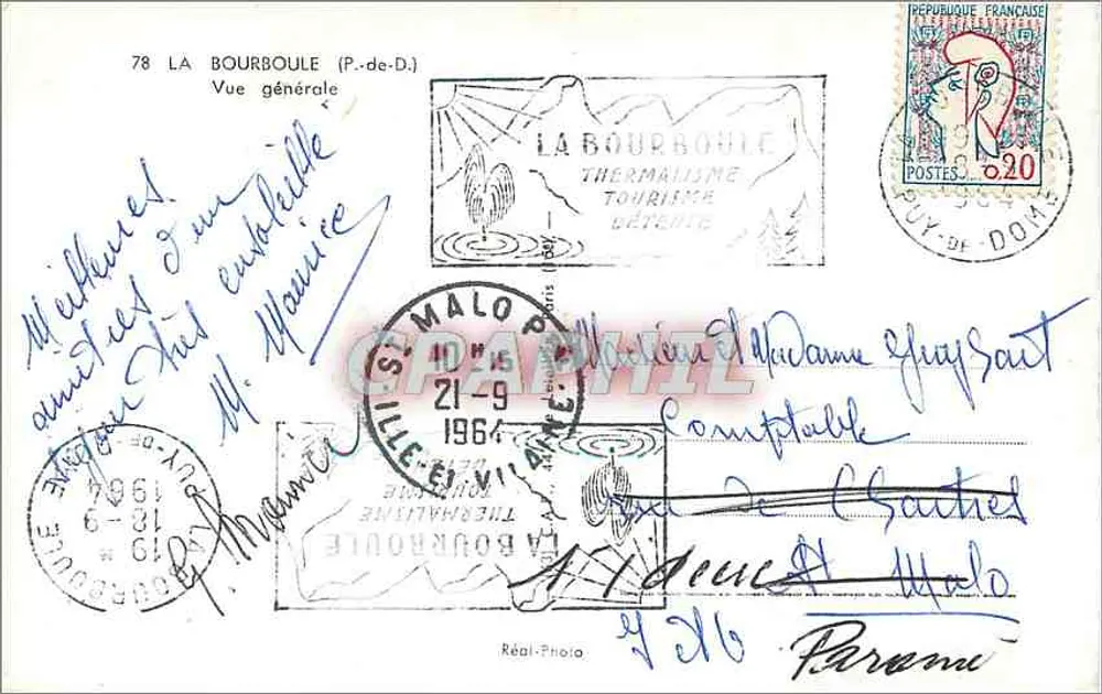 La Bourboule (P.-de-D.) — Vista geral — Réal-Photo - Verso