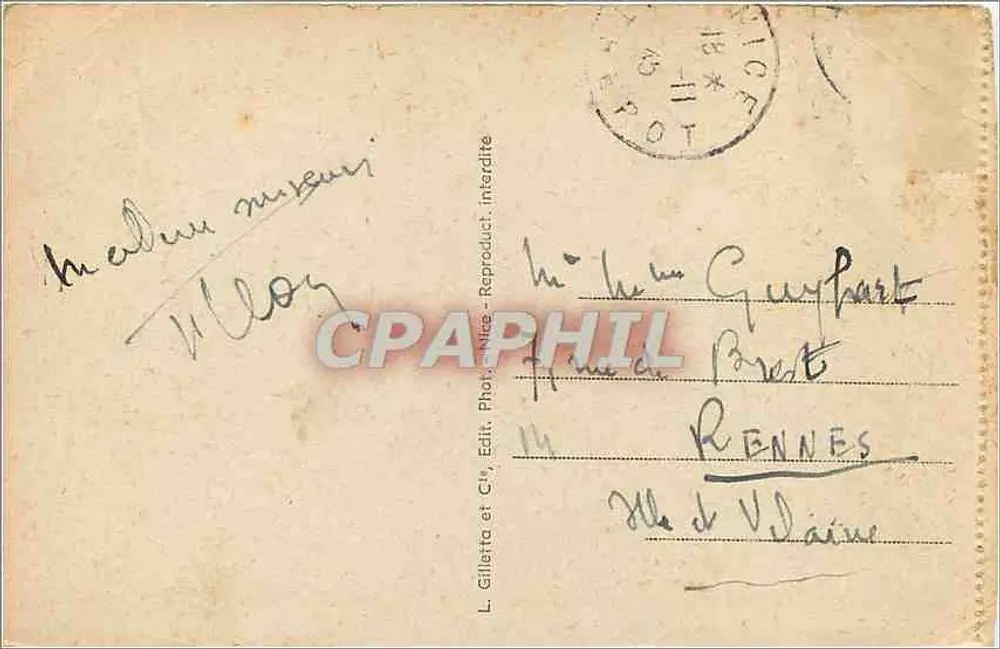 NICE — I Giardini Albert — Il Mont-Boron - Verso