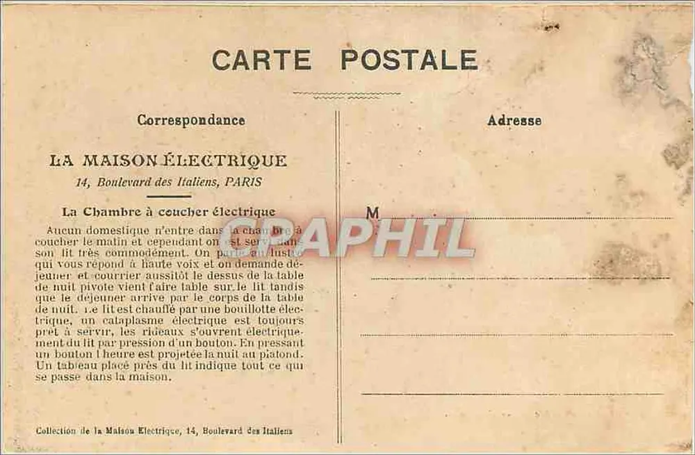 Elektrisches Schlafzimmer — La Maison Électrique, Paris — Verlag nicht sichtbar - Rückseite