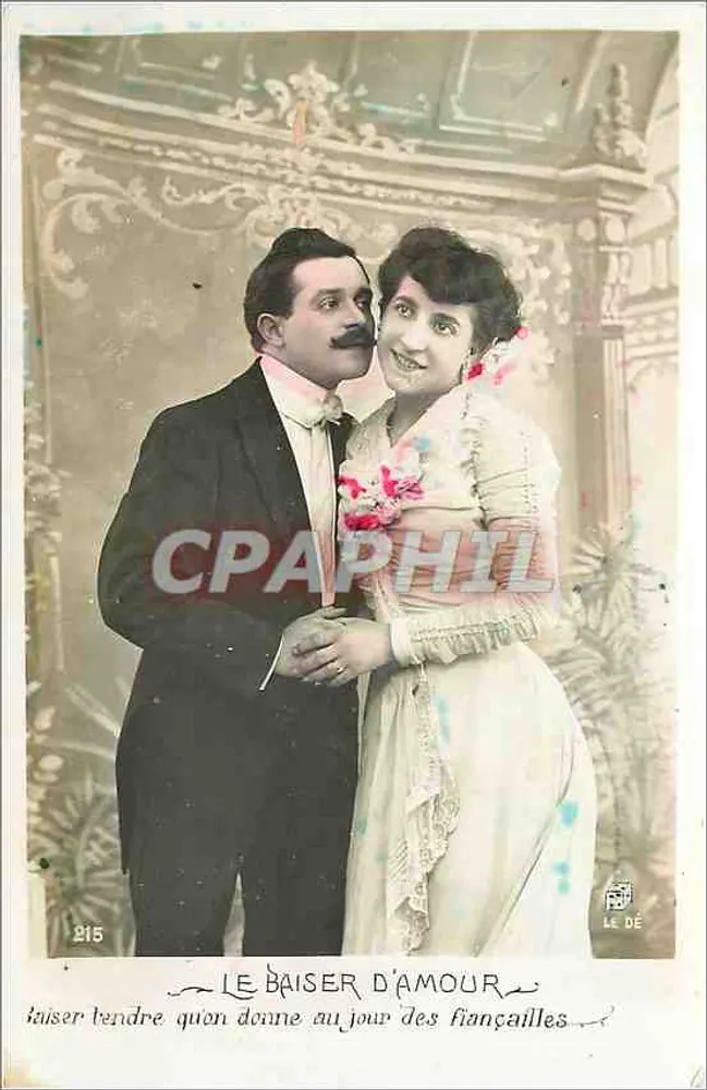 O Beijo de Amor — cena de casal — LE DE, n° 215 - Frente
