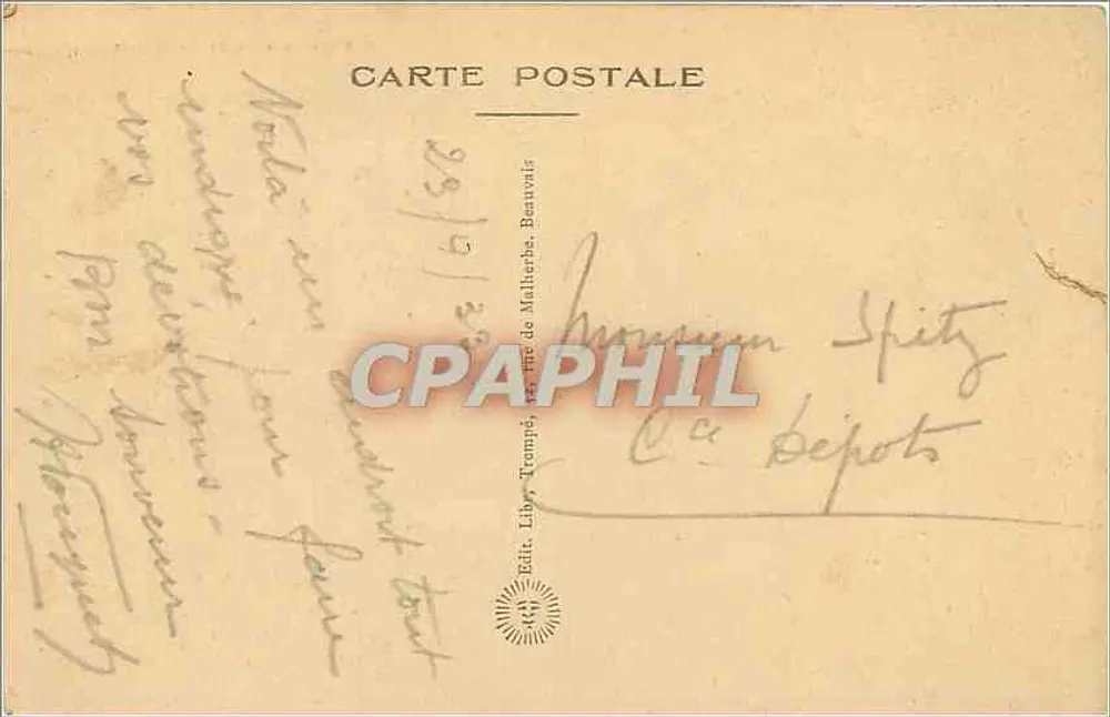 Beauvais — A Catedral — Ed. Lib. Tempy, Beauvais, n°2 - Verso