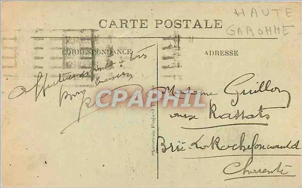 Toulouse — O Capitólio e o Donjon — Editor não visível, n° de série 10 - Verso