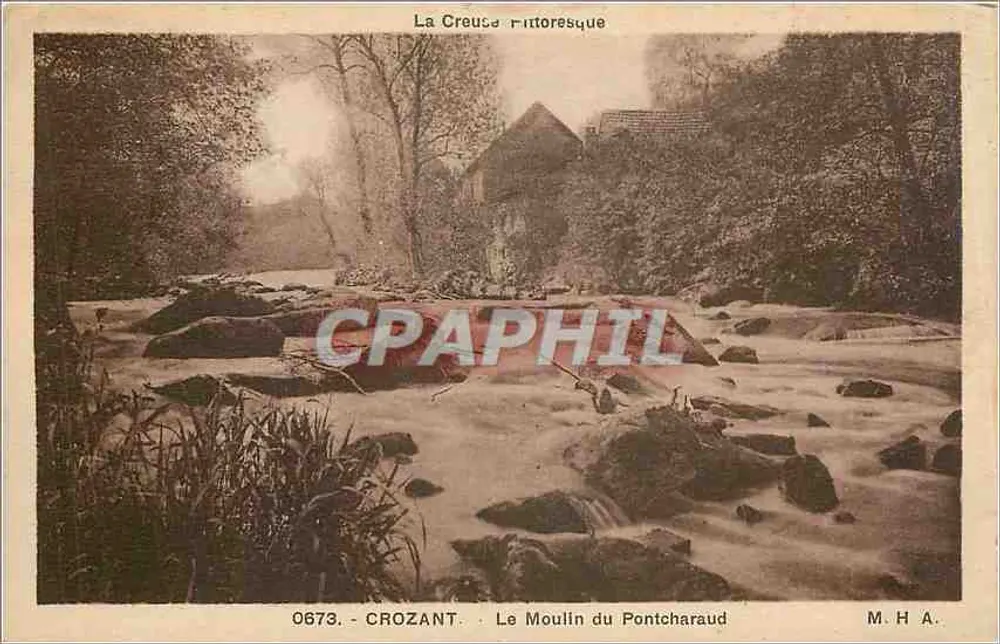 O Molino do Pontcharaud — Crozant — M.H.A. - Frente