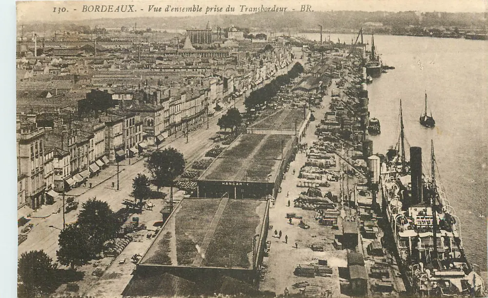Bordeaux - Vista geral tirada do Transbordeur - BR. - Bloc Frères, editores, Bordeaux - Frente