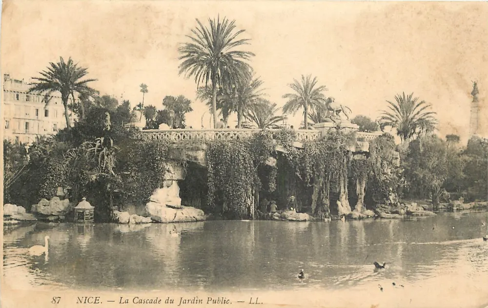 Nice — A Cascata do Jardim Público — LL. n°87 - Frente