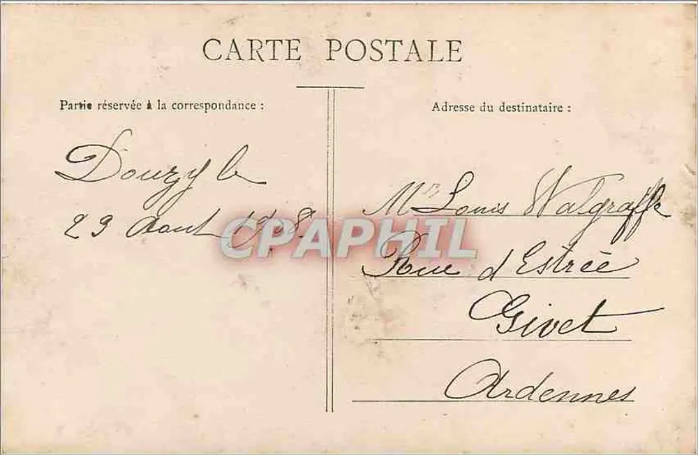 Jovem mulher em vestido de noiva segurando um buquê — cena invernal — editor desconhecido, n° 152 - Verso