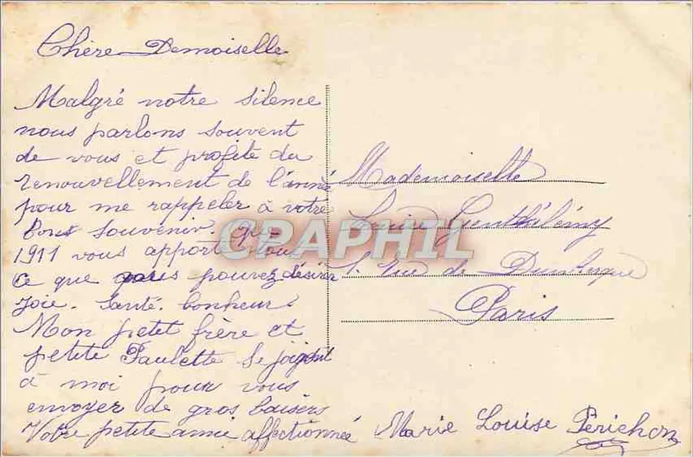 Kobieta w futrze na zimowym krajobrazie — Szczęśliwego Nowego Roku — seria 663 - Rewers