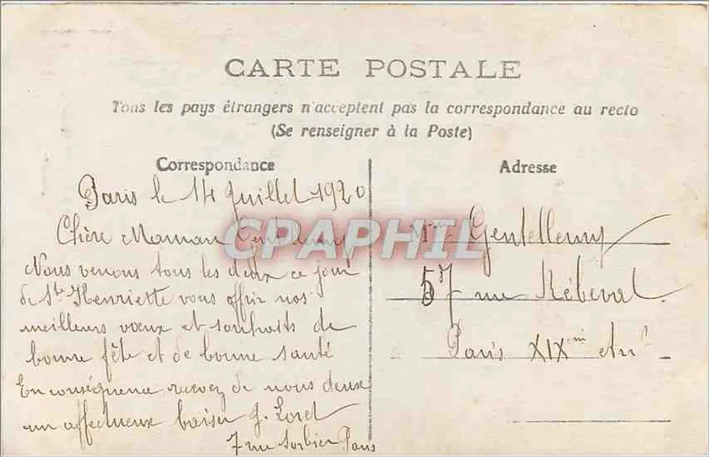 Flower bouquet — Union — publisher LUNIO, n° 70 - Back