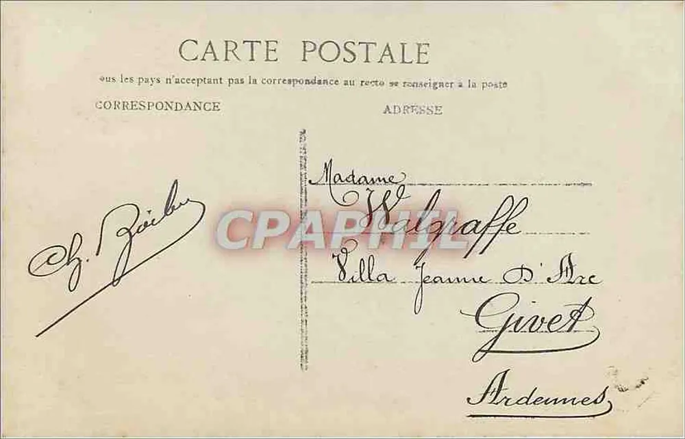 Homme avec bouquet de roses — Bonne fête — éditeur anonyme, n° 647 - Verso
